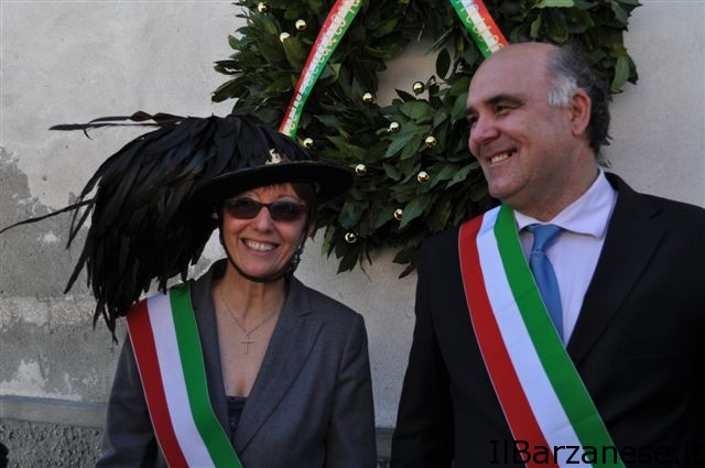  I sindaci di Barzanò Giancarlo Aldeghi e di Cava Manara Claudia Sandra Montagna