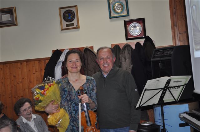 Sara Sternieri con il Presidente Valentino Crippa