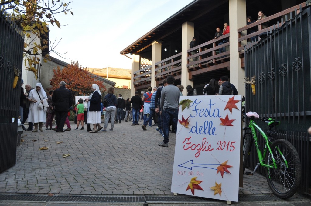 L’ingresso della cascina dove si è svolta la festa